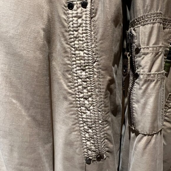 Triple Five Soul Hooded Winter Jacket    Tan Beige Brown   Vintage – Circa 2003 - Picture 5 of 13